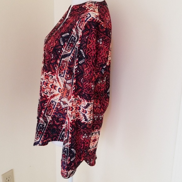 SANCTUARY Multi Print Size M Button Down Shirt - Picture 2 of 7